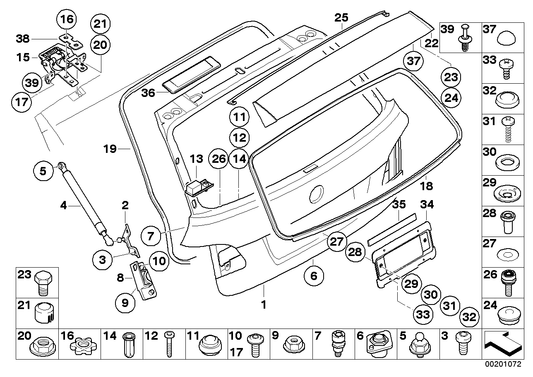 Genuine BMW 41627161178 E61 Hex Nut M10 (Inc. 520i, 530i & 523i) | ML Performance UK UK Car Parts