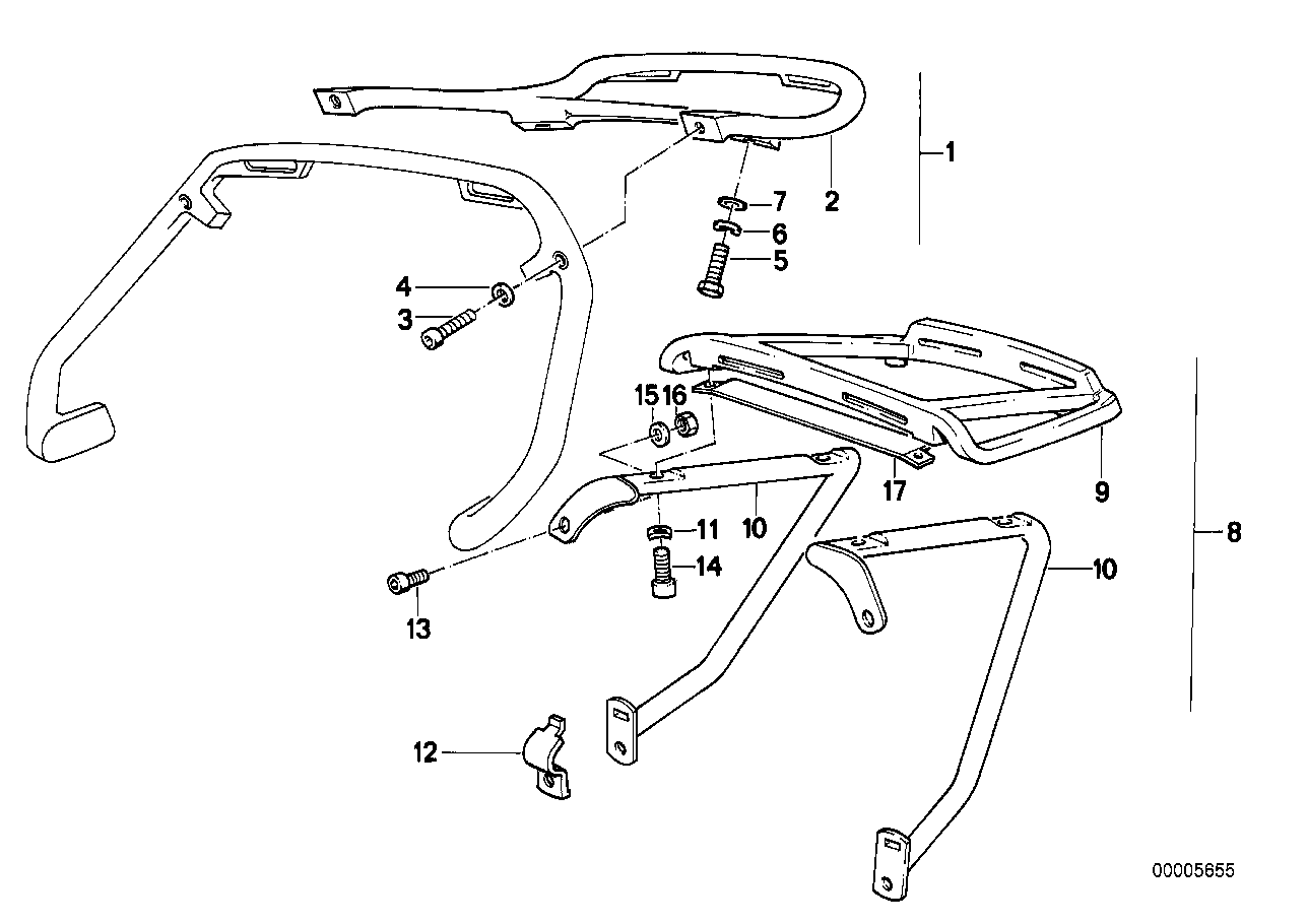 Genuine BMW 46542303555 Bracket Left (Inc. R 65 RT) | ML Performance UK UK Car Parts