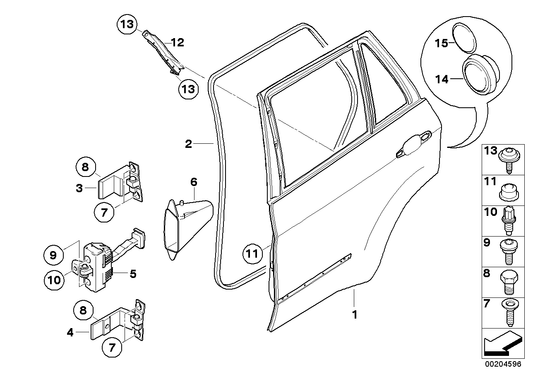 Genuine BMW 51227263447 E70 Grommet, Door Brake, Rear (Inc. X5) | ML Performance UK UK Car Parts
