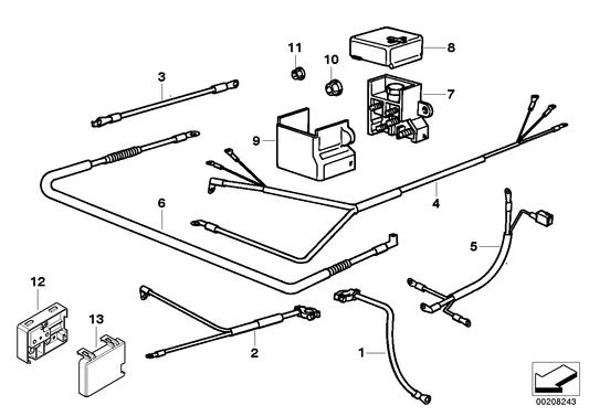 Genuine BMW 12421742602 E31 Cable Alternator-Starter-Base B+ (Inc. 840Ci & 840i) | ML Performance UK UK Car Parts