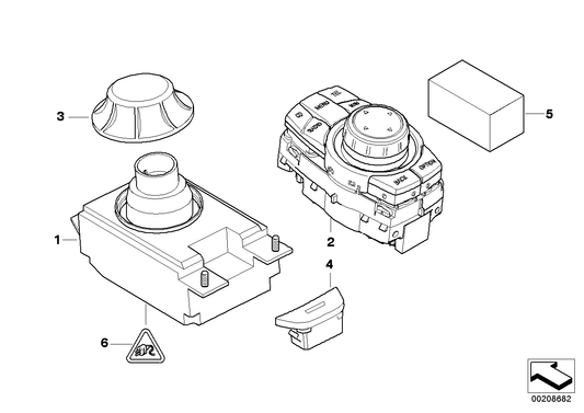 Genuine BMW 65826981148 E60 E63 E64 Cover With Switch (Inc. 530xd, M5 & 530i) | ML Performance UK UK Car Parts