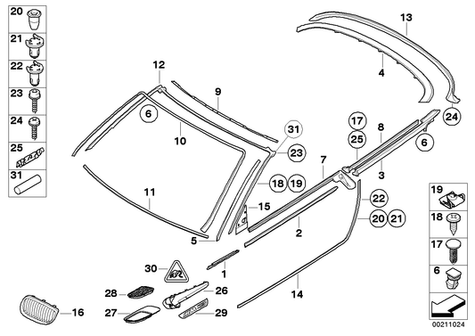 Genuine BMW 51717119069 E93 Strip Upper Apron (Inc. 335i, 328i & 330i) | ML Performance UK UK Car Parts