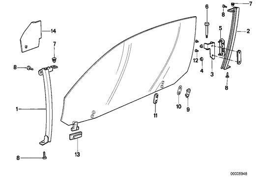 Genuine BMW 51321970963 E31 Guide Rail Front Left (Inc. 850CSi, 840i & 850Ci) | ML Performance UK UK Car Parts