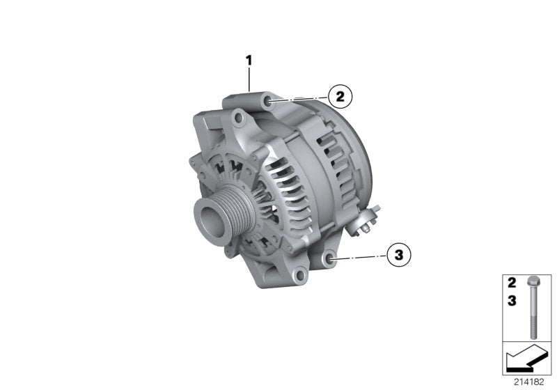 Genuine BMW 12317616120 F36 F22 F23 Alternator 210A (Inc. 435i, M235iX & M235i)