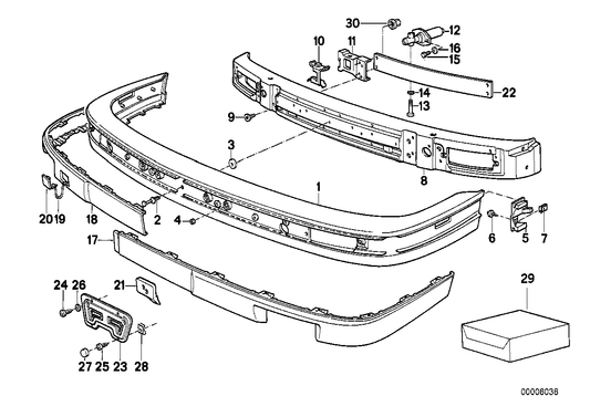 Genuine BMW 51111966842 E30 Intermediate Piece RECHTS (Inc. 318i, 320i & 325i) | ML Performance UK UK Car Parts