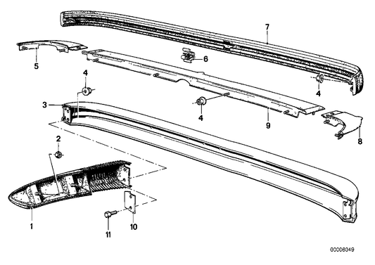 Genuine BMW 51121836688 E12 Bumper Rear Right (Inc. 528i & 530i) | ML Performance UK UK Car Parts
