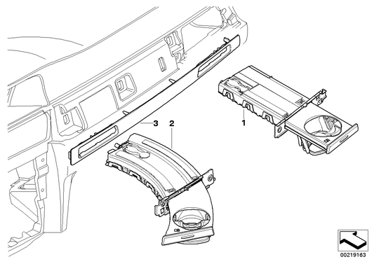 Genuine BMW 51458033742 E90 E91 Cup Holder Right AMARONE (Inc. 328i, 335xi & 316i) | ML Performance UK UK Car Parts
