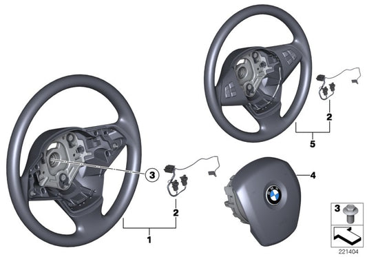 Genuine BMW 32306797909 E70 Leather Steering Wheel (Inc. X5) | ML Performance UK UK Car Parts