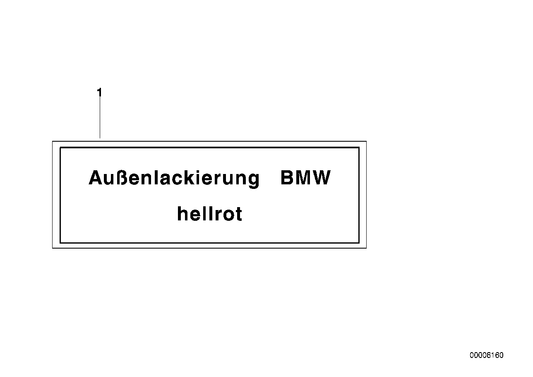 Genuine BMW 51142121735 Label URGRUEN-MET (Inc. Z1) | ML Performance UK UK Car Parts