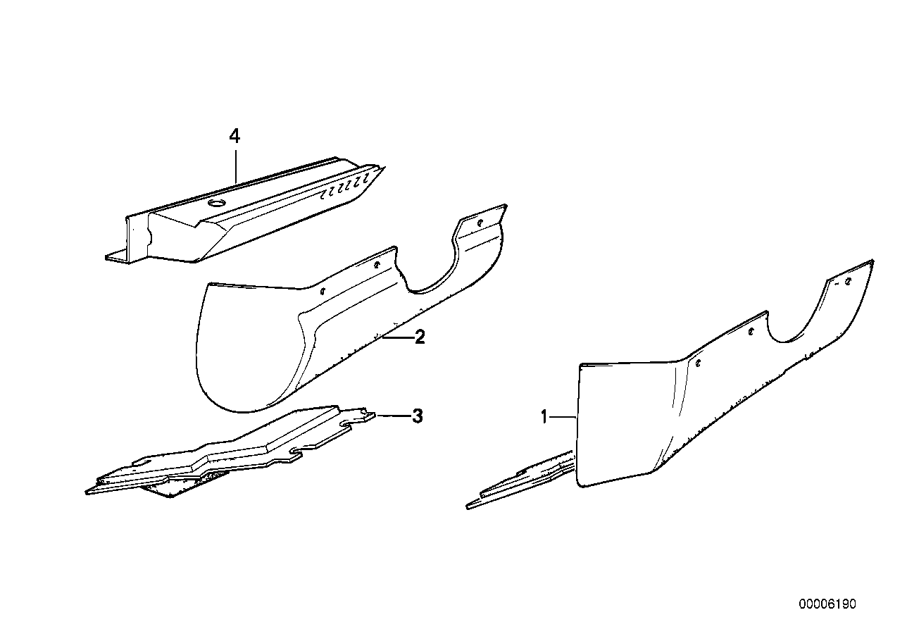 Genuine BMW 51451885731 E30 Trim Panel Lower Left (Inc. M3, 318i & 318is) | ML Performance UK UK Car Parts