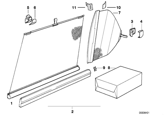 Genuine BMW 51161969893 E32 Support Left (Inc. 750i, 740i & 730iL) | ML Performance UK UK Car Parts