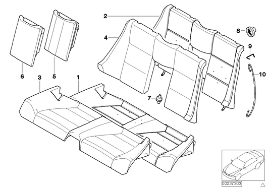 Genuine BMW 52207009094 E46 Pin (Inc. 325Ci, 320Ci & 323Ci) | ML Performance UK UK Car Parts