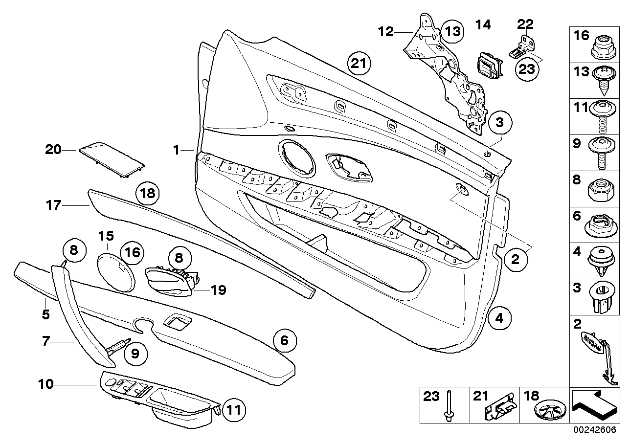 Genuine BMW 51416983735 E60 E61 Door Handle, Inside Left BEIGE (Inc. 530xi, 530d & 535xi) | ML Performance UK UK Car Parts