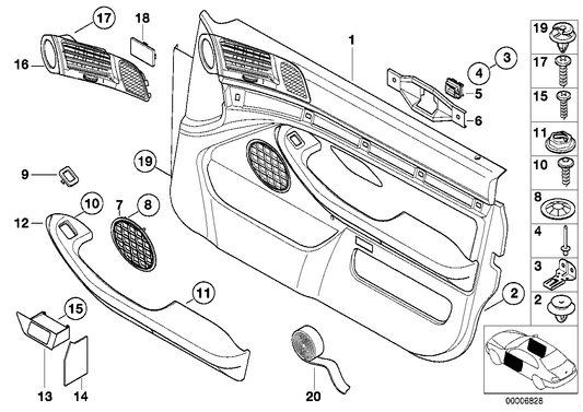Genuine BMW 51418200871 E39 Lateral Trim Panel Left GRAU (Inc. 520d, 525tds & 540iP) | ML Performance UK UK Car Parts