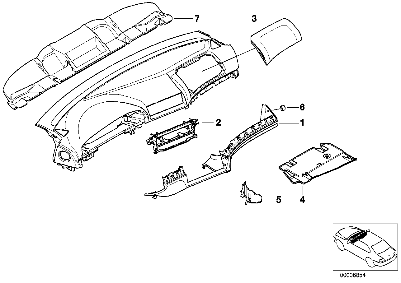 Genuine BMW 51458223184 E39 Trim Panel Door Entrance Right GRAU (Inc. 540iP, 523i & 530d) | ML Performance UK UK Car Parts