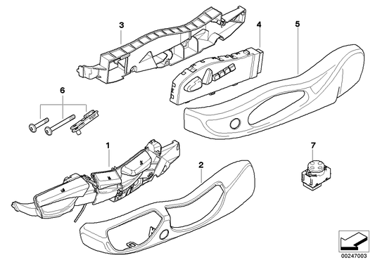 Genuine BMW 52108261324 E53 E83 Trim, Seat Outer Right SCHWARZ (Inc. X3 & X5 4.4i) | ML Performance UK UK Car Parts
