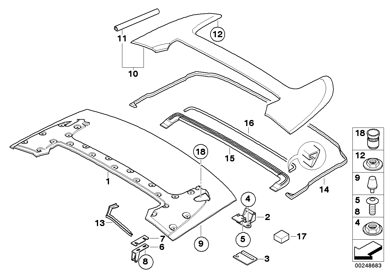 Genuine BMW 51177066147 E64 Stop Buffer (Inc. 650i, 635d & M6) | ML Performance UK UK Car Parts