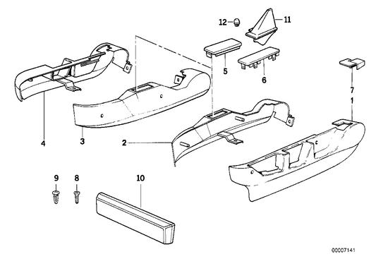 Genuine BMW 52101950213 E34 E32 Covering Outer Left INDIGO (Inc. 525i, 540i & 750iL) | ML Performance UK UK Car Parts