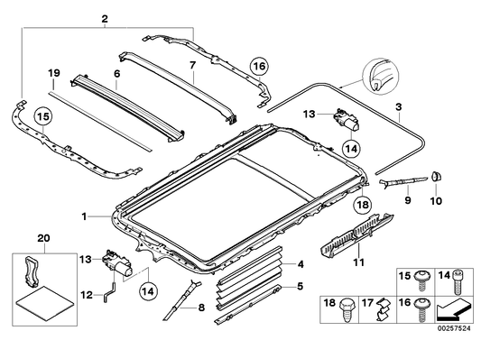 Genuine BMW 54103413066 E83 E83 Cable Holder (Inc. X3 3.0sd, X3 1.8d & X3 3.0i) | ML Performance UK Car Parts