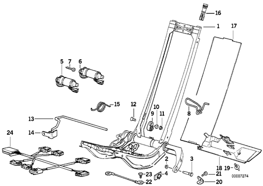 Genuine BMW 67318357058 E36 Actuator Vertical Seat Adjuster Rear (Inc. 328i, 323ti & 320i) | ML Performance UK UK Car Parts
