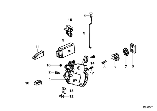 Genuine BMW 51218169046 E36 Door Lock Front Right (Inc. 318ti, 318i & 318is) | ML Performance UK UK Car Parts