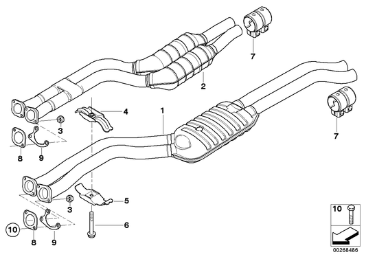 Genuine BMW 18201440287 E46 E83 Clamp Upper (Inc. 328Ci, X3 2.5i & 330Ci) | ML Performance UK UK Car Parts