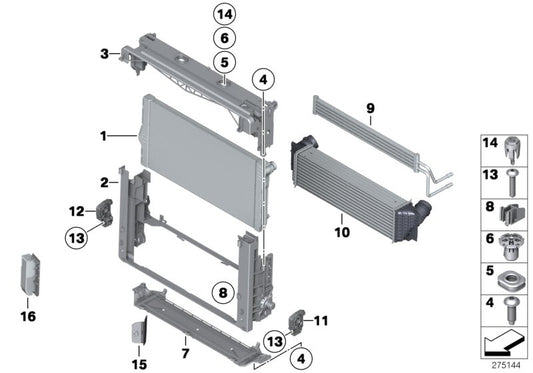 Genuine BMW 17517803066 Cover For Intercooler (Inc. 535d, 530d & 640i) | ML Performance UK UK Car Parts