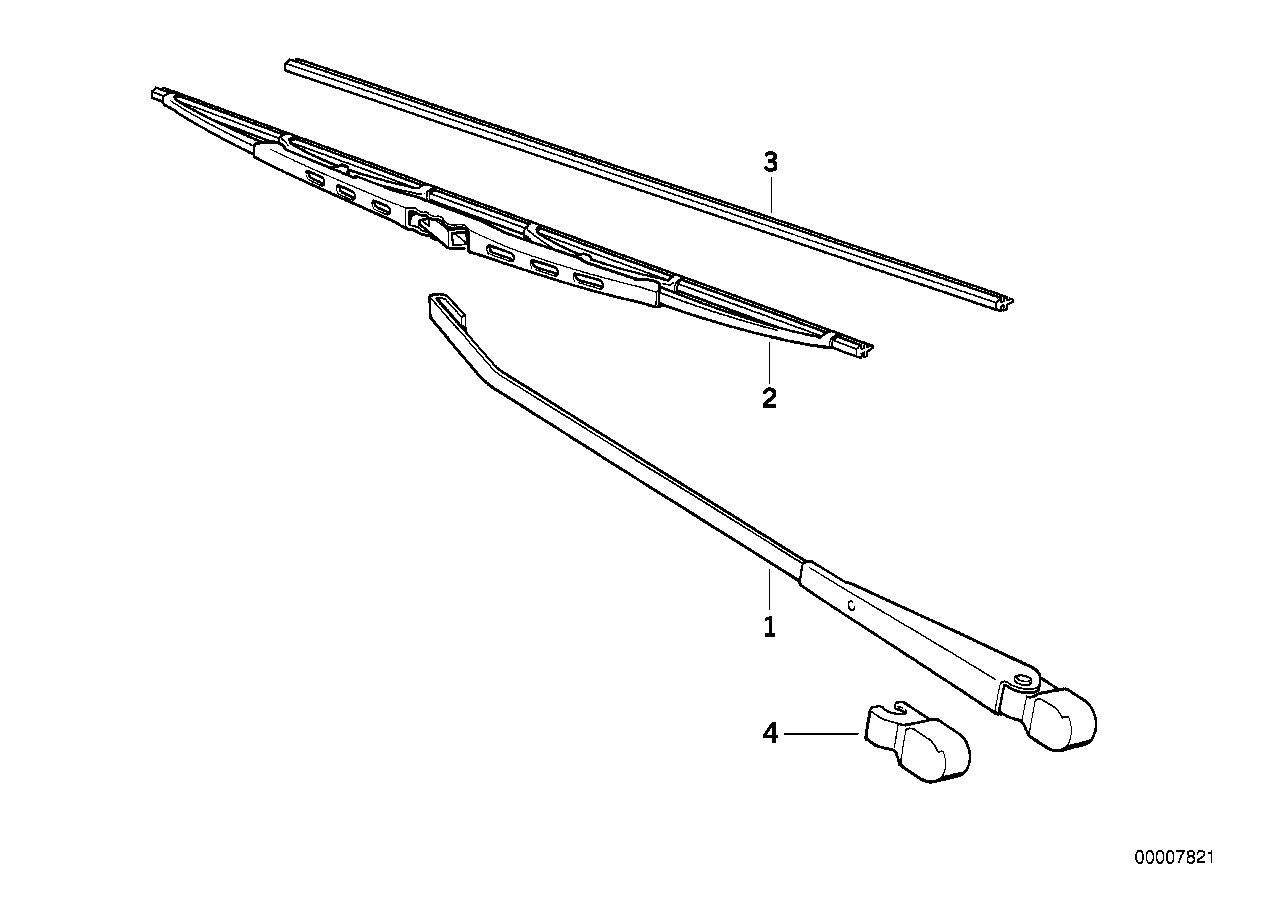 Genuine BMW 61619069196 E36 E30 Set Of Wiper Blades (Inc. 320is, 316i 1.9 & Z1) | ML Performance UK UK Car Parts