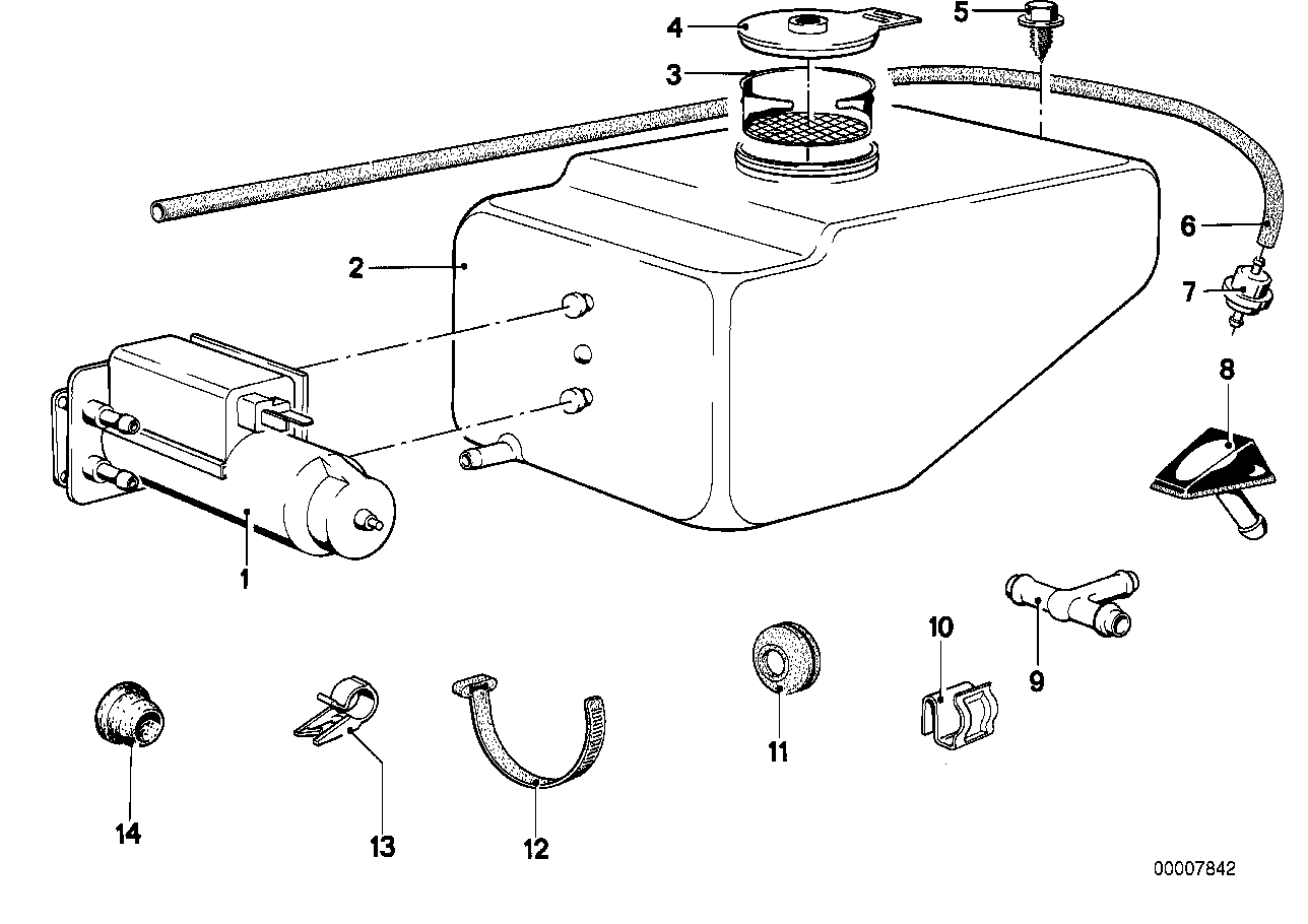 Genuine BMW 61661357570 E21 E12 Wash Pump (Inc. 316, 528i & 323i) | ML Performance UK Car Parts