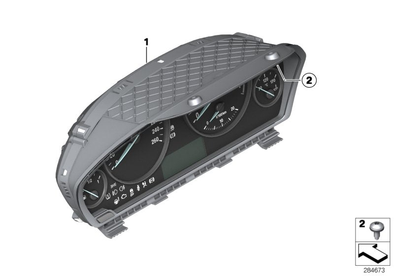 Genuine BMW 62108718270 Instrument Cluster KMH (Inc. 420dX, 430iX & 330d) | ML Performance UK UK Car Parts