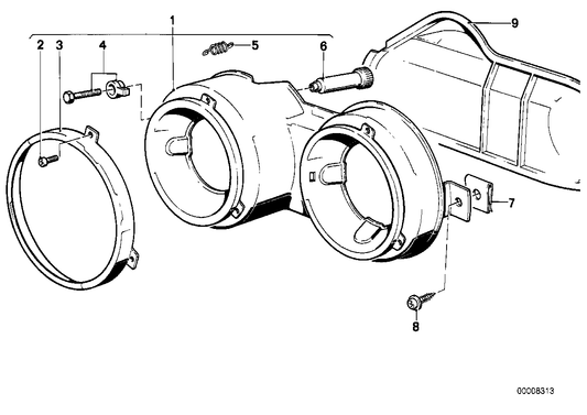 Genuine BMW 51711820251 E12 E24 Covering Left (Inc. 525, 520i & 530i) | ML Performance UK UK Car Parts