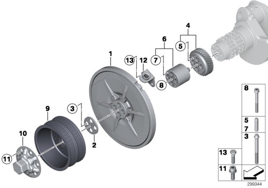 Genuine BMW 07119905928 E93 E90 E92 Pin 5X20 (Inc. M3) | ML Performance UK UK Car Parts