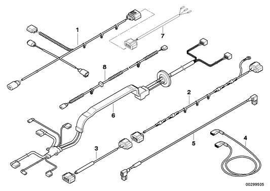Genuine BMW 61129307432 E70 E71 Wiring Harness, Active Steering Gear (Inc. X5) | ML Performance UK UK Car Parts