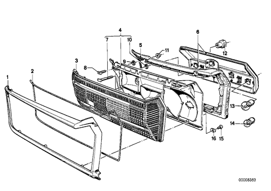 Genuine BMW 63211361522 E12 Sealing Frame Right (Inc. 535i, 528i & 525) | ML Performance UK Car Parts