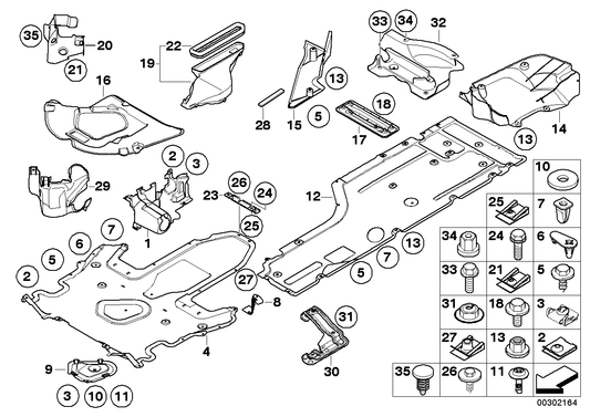 Genuine BMW 51717123688 E60 E63 E61 Right Steering Gear Cover (Inc. 525d, 523i & 535xi) | ML Performance UK UK Car Parts