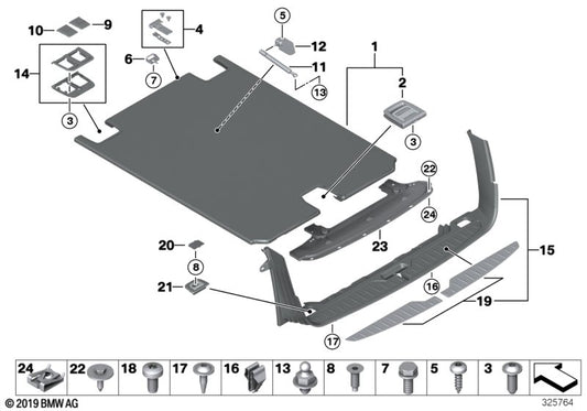 Genuine BMW 51479168507 G32 Gas Pressurized Spring SCHWARZ (Inc. 620d, 518d & 530d) | ML Performance UK UK Car Parts