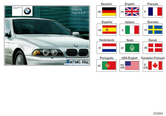Genuine BMW 01410155072 E39 Owner's Handbook E39, E39/2 EN, MJ 2000 (Inc. 535i, 528i & 530d) | ML Performance UK UK Car Parts