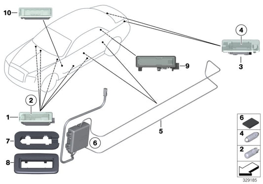 Genuine BMW 63319171890 RR4 Interior Light 10W (Inc. Ghost & Ghost EWB) | ML Performance UK UK Car Parts