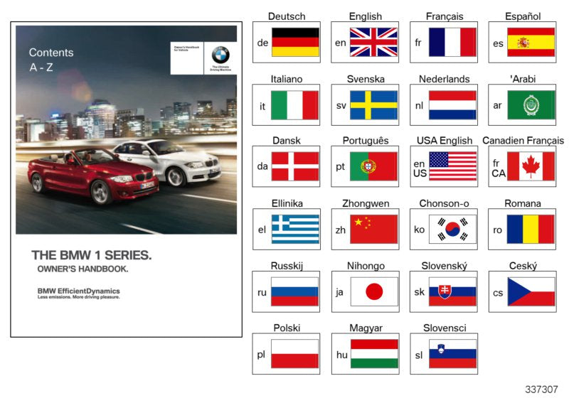 Genuine BMW 01402918484 E82 E88 Owner's Manual For E82, E88 With Idrive EN US (Inc. 128i & 135i) | ML Performance UK UK Car Parts