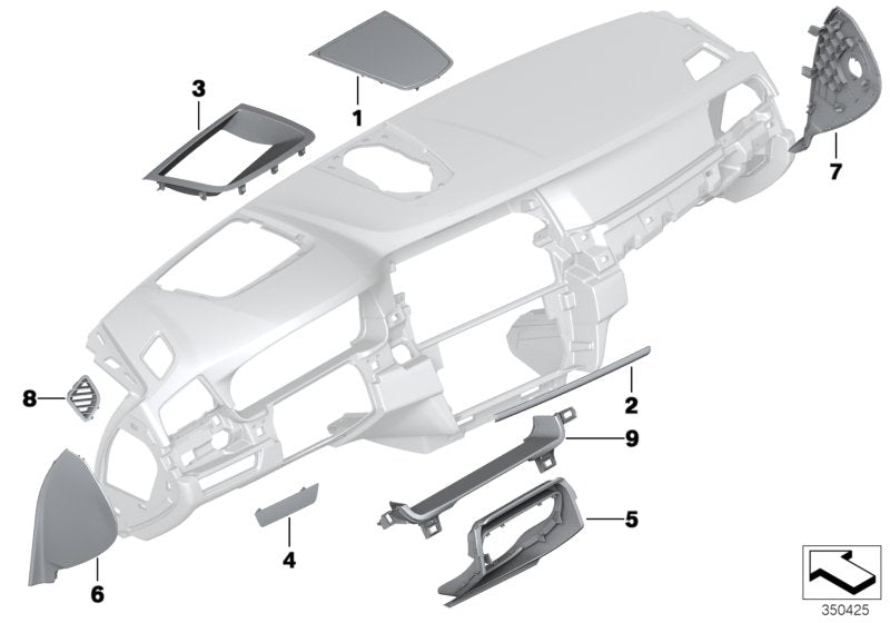 Genuine BMW 51459209789 Side Cover, Right DOLOMITI (Inc. 520dX, 525d & 530d) | ML Performance UK UK Car Parts