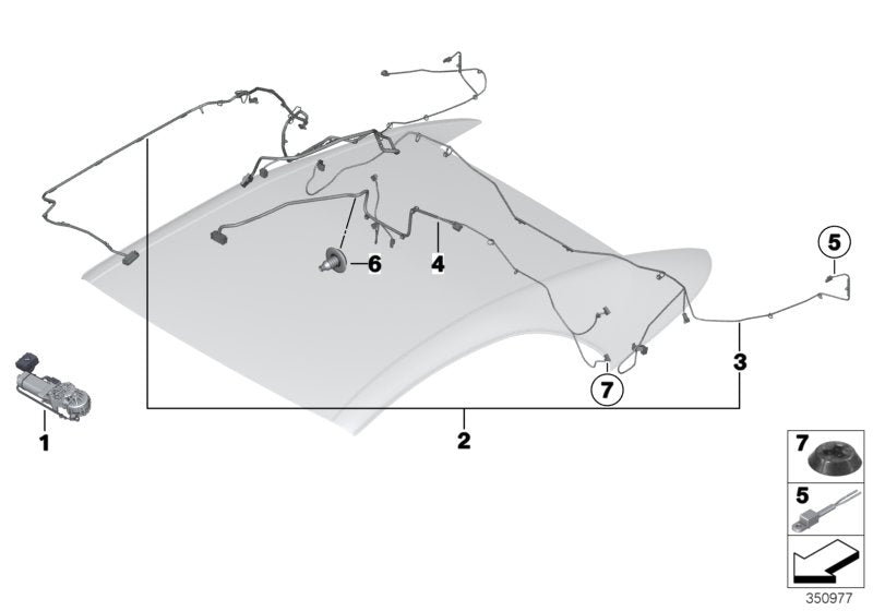 Genuine BMW 54347299869 Cable Harness, Hydraulic Unit (Inc. 640iX, 650iX 4.0 & 640i) | ML Performance UK UK Car Parts