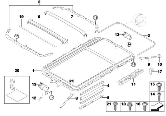 Genuine BMW 54107198612 E91 E61 Screw K40X12 (Inc. 525xd, 530d & X3 2.0d) | ML Performance UK Car Parts