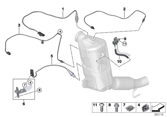 Genuine BMW 13628570234 F22 G06 Temperature Sensor, Exhaust L=332 (Inc. 425d, 320d ed & X4 M40dX) | ML Performance UK UK Car Parts