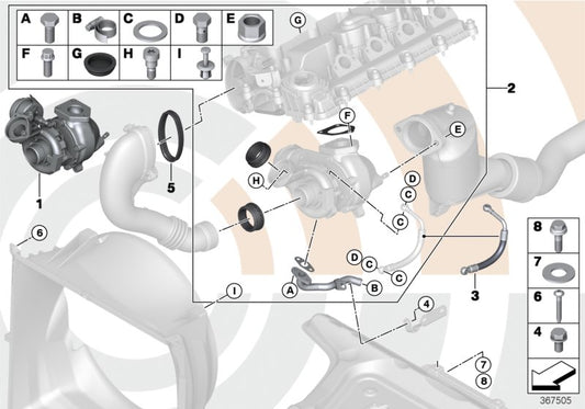 Genuine BMW 11657794144 E46 E83 Exch. Turbo Charger (Inc. 320td, 320Cd & X3 2.0d) | ML Performance UK UK Car Parts