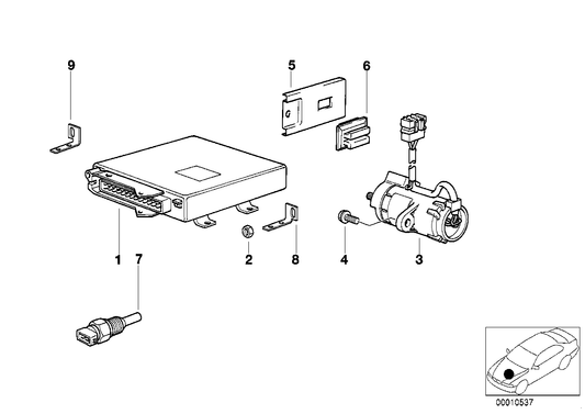 Genuine BMW 12711729746 E31 Control Unit Eml (Inc. 850Ci) | ML Performance UK UK Car Parts