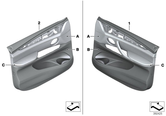 Genuine BMW 51417988469 F15 Door Panel, Leather, Front Left INDIVIDUAL (Inc. X5) | ML Performance UK UK Car Parts