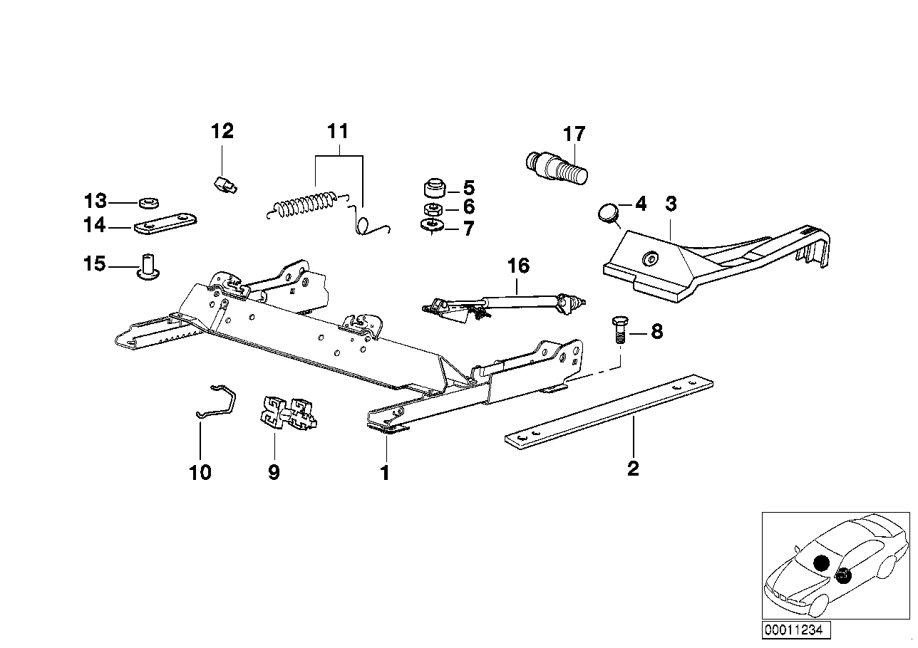 Genuine BMW 52108227369 E36 Pyrotechnical Belt Tensioner Pin (Inc. 318is, 316i 1.9 & 316i 1.6) | ML Performance UK UK Car Parts