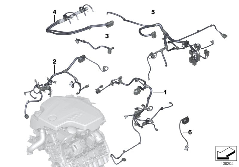 Genuine BMW 12518645492 Wiring Harness, Eng. Sensoric Module 1 (Inc. 428i, 528i & 320i) | ML Performance UK UK Car Parts