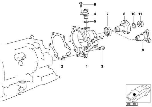 Genuine BMW 24211423883 E39 E36 E34 Output Flange D=96mm (Inc. Z3 2.8, 528i & Z3 2.5) | ML Performance UK UK Car Parts