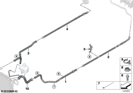 Genuine BMW 17127623675 Refrigerant Pipe (Inc. i3 60Ah Rex, i3s 94Ah Rex & i3 120Ah Rex) | ML Performance UK UK Car Parts